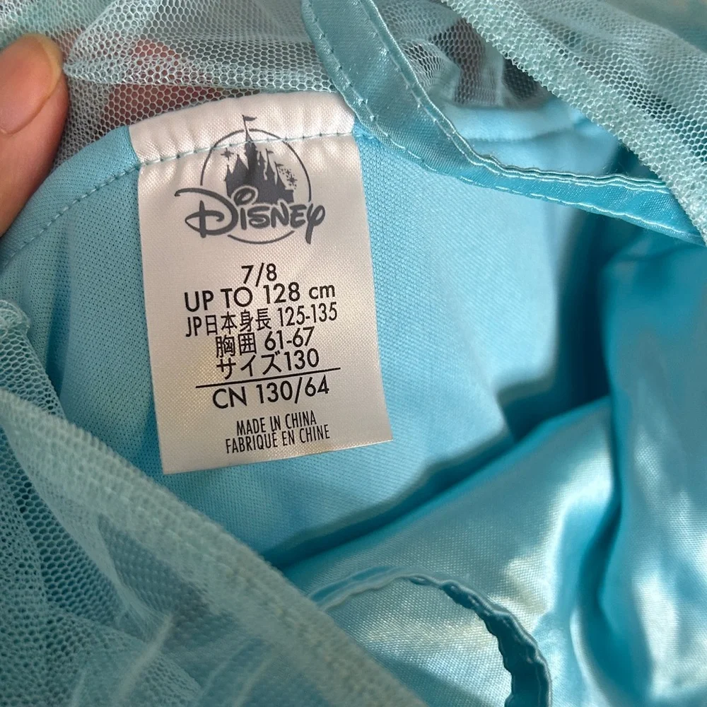Elsa Disney Frozen Girls Halloween Princess Costume Dress 7-8y Blue - Picture 4 of 4